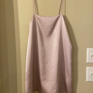 Cotton candy LA blush slip dress NWOT